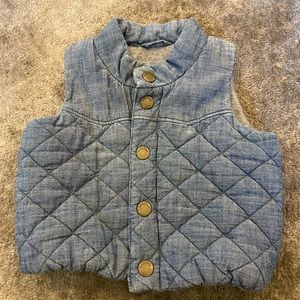 Baby gap quilted jean vest